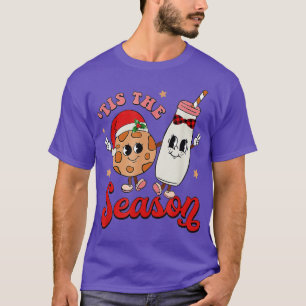 Camiseta tis the season hot cocoa santa claus retro christm