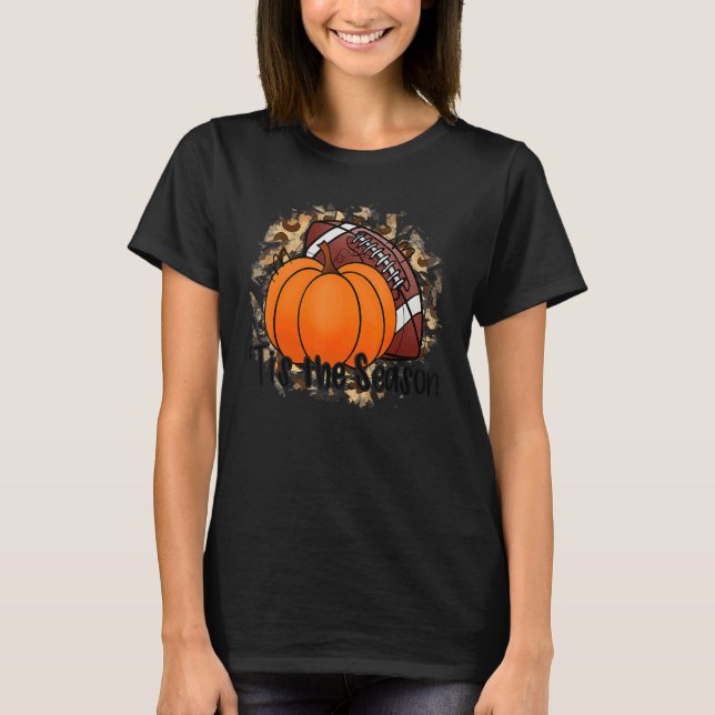 Camiseta Tis The Season Pumpkin Leaf Latte Fall Thanksgivin (Anverso)