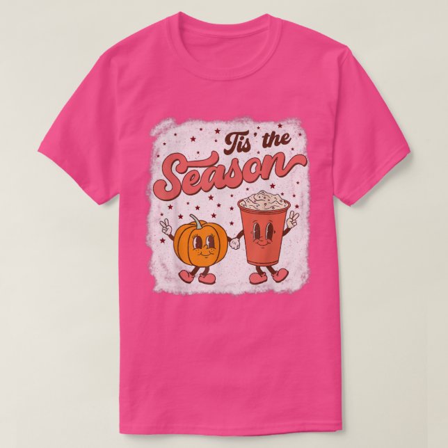 Camiseta Tis The Season Pumpkin Shirt Spice Fall Autumn Hal (Diseño del anverso)