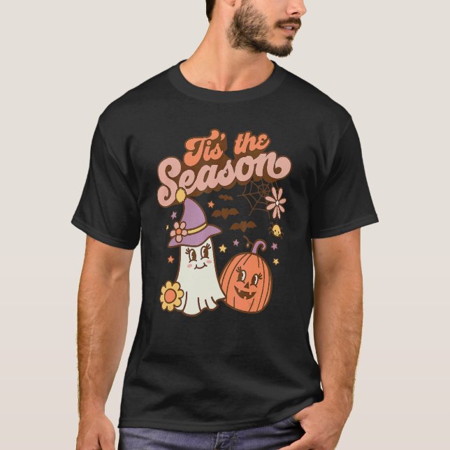 Camiseta Tis The Season Pumpkin  Spice Fall Autumn Hallowee (Anverso)