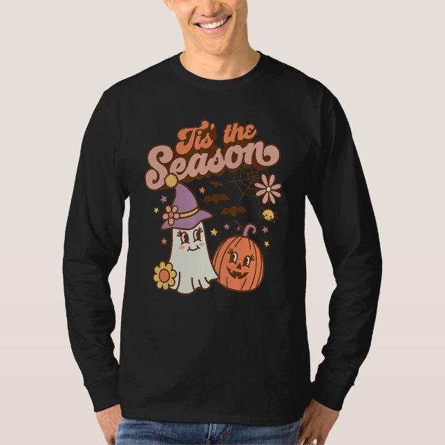 Camiseta Tis The Season Pumpkin  Spice Fall Autumn Hallowee (Anverso)