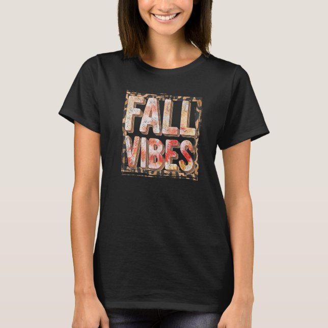 Camiseta Tis The Season Pumpkin Spice  Fall Vibes Autumn Re (Anverso)