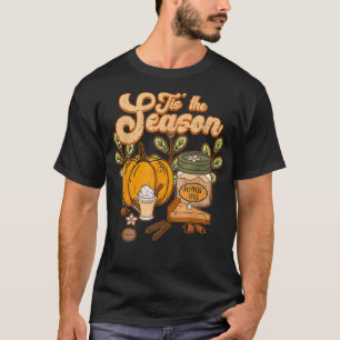 Camiseta Tis The Season Pumpkin Spice Funny Fall Vibes Autu