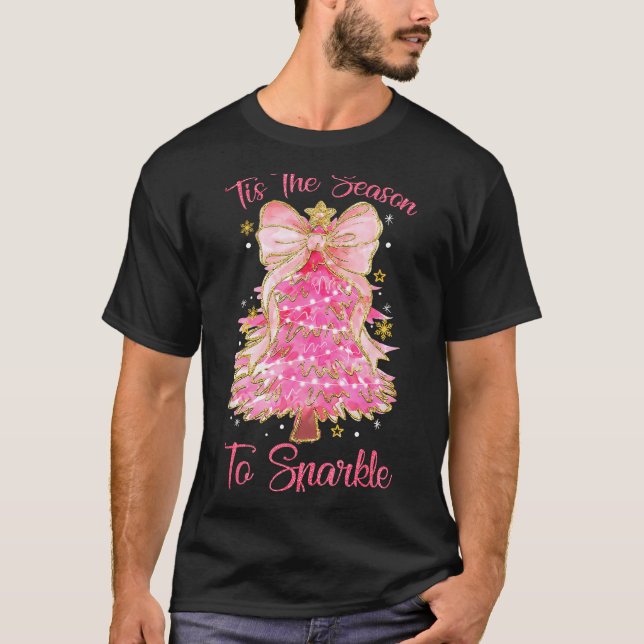 Camiseta Tis The Season Sparkle Christmas Tree Xmas Women G (Anverso)