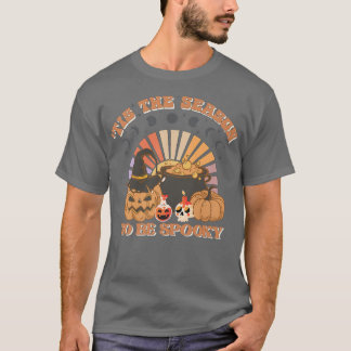 Camiseta Tis The Season To Be Spooky Moonphase Pumpkin Hall