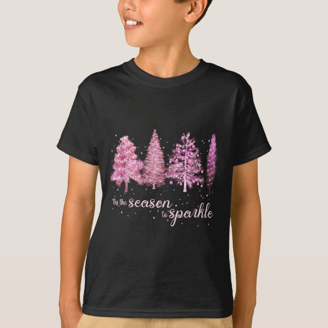 Camiseta Tis The Season To Sparkle Christmas Tree Xmas Wome (Anverso)