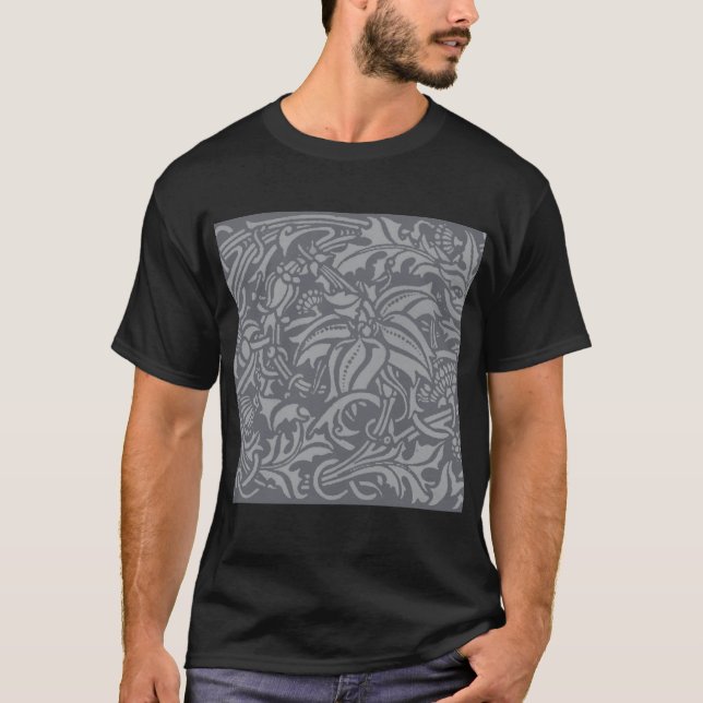 Camiseta Tistle escocés Knot William Morris Style (Anverso)