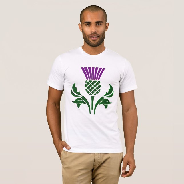 Camiseta Tístol de emblema escocés (Anverso completo)