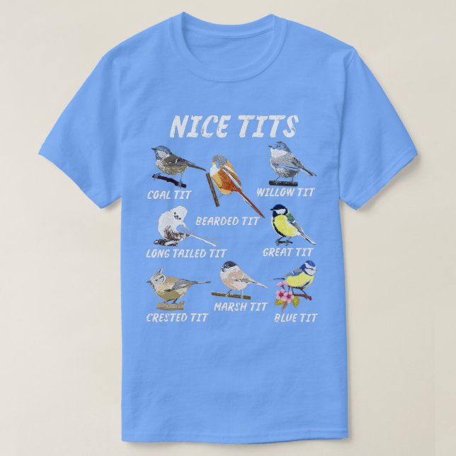 Camiseta Tit Chickadee Birders Birdwatching Adultos Amor po (Diseño del anverso)