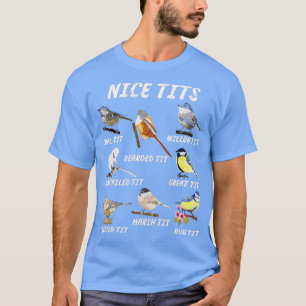Camiseta Tit Chickadee Birders Birdwatching Adultos Amor po