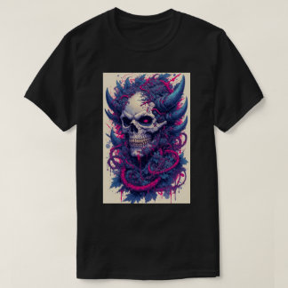 Camiseta Titan Attack Japanese Anime Skull Reaper Gothic 01