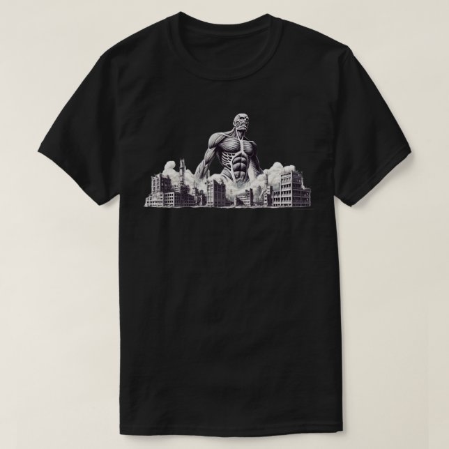 Camiseta Titan colosal BW (Diseño del anverso)