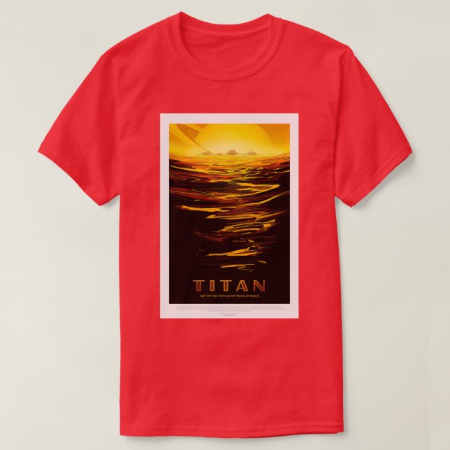 Camiseta Titan Exoplanet Travel Bureau JPL Travel Visions o (Diseño del anverso)