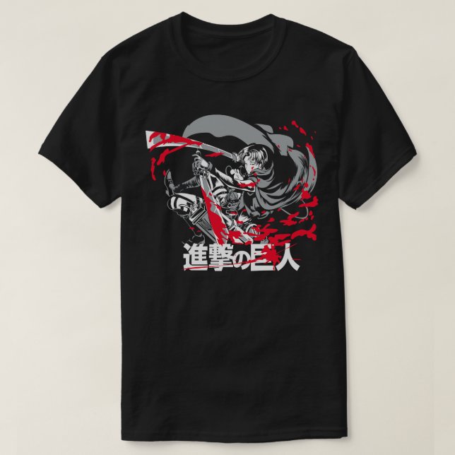 Camiseta Titan Intense Levi Ackerman (Diseño del anverso)