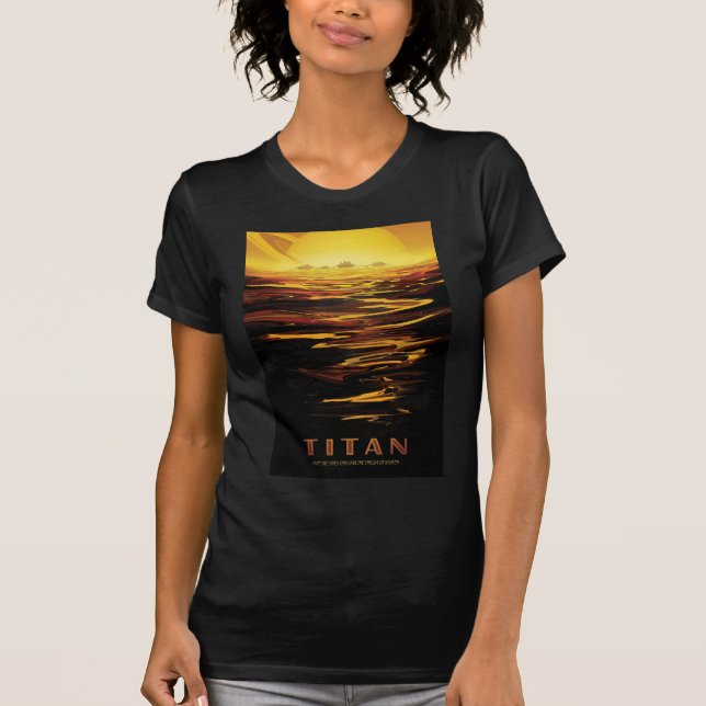 Camiseta Titán mayor luna del planeta Saturno (Anverso)