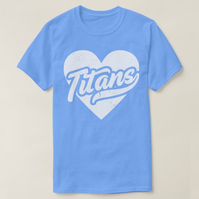 Camiseta Titanes de la vieja escuela Mascota de la escuela  (Diseño del anverso)