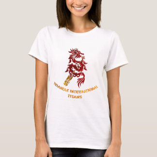 Camiseta Titanes internacionales del triángulo (texto del