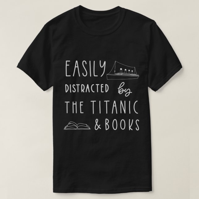 Camiseta Titanic and Book Lover Design (Diseño del anverso)