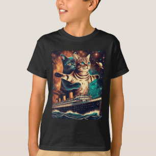 Camiseta Titanic Cats Funny Tee