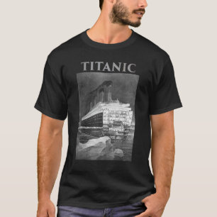 Camiseta Titanic Sinking Hitting Iceberg Vintage Memorabil