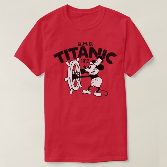 Camiseta Titanic Steamboat Willie (Diseño del anverso)