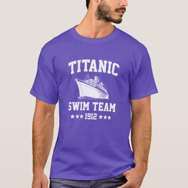 Camiseta Titanic Swimeam funny cruise ship family (Anverso)