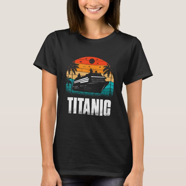 Camiseta Titanic The Unsinkable Ship Retro Sunset Enthusias (Anverso)