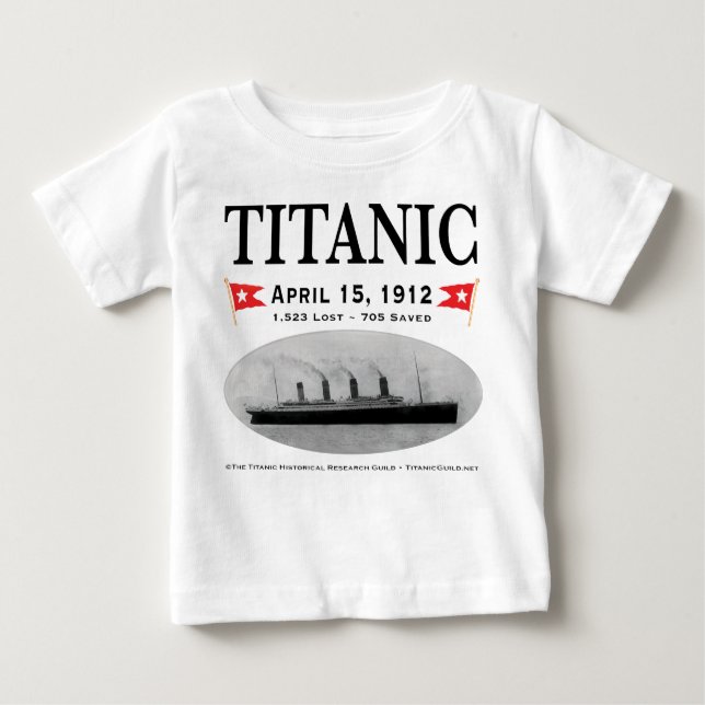 Camiseta titánica del niño de la nave del fantasma (Anverso)