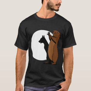 Camiseta Titere de sombra de perro de marmotas divertido Ma