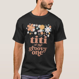 Camiseta Titi 1er cumpleaños Groovy One Bday Family Mat