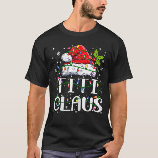 Camiseta Titi Claus Christmas Santa Hat Matching Family Xma
