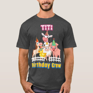 Camiseta Titi De La Matc De Los Animales De La Granja De Añ
