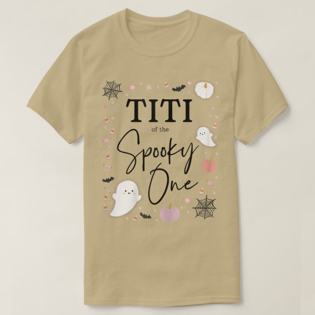 Camiseta Titi de las mujeres del espeluznante primer cumple (Diseño del anverso)
