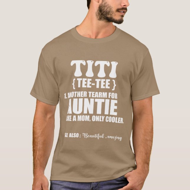 Camiseta Titi dfinitionee Funny and Cute Gift for Aunt funn (Anverso)