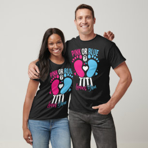 Camiseta titi genial rosa o azul te ama