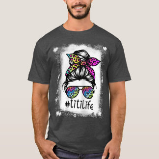 Camiseta Titi Life Bleached TitiLife Tie Dye Leopardo