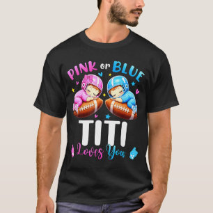 Camiseta Titi rosa o azul ama la revelación del género del 