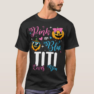 Camiseta Titi Rosa O Azul Te Ama Calabaza Hombres Bebés