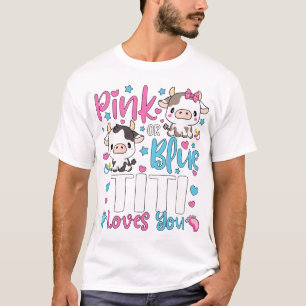 Camiseta Titi Rosa O Azul Te Ama Regalos Hombres Bebés Vaqu