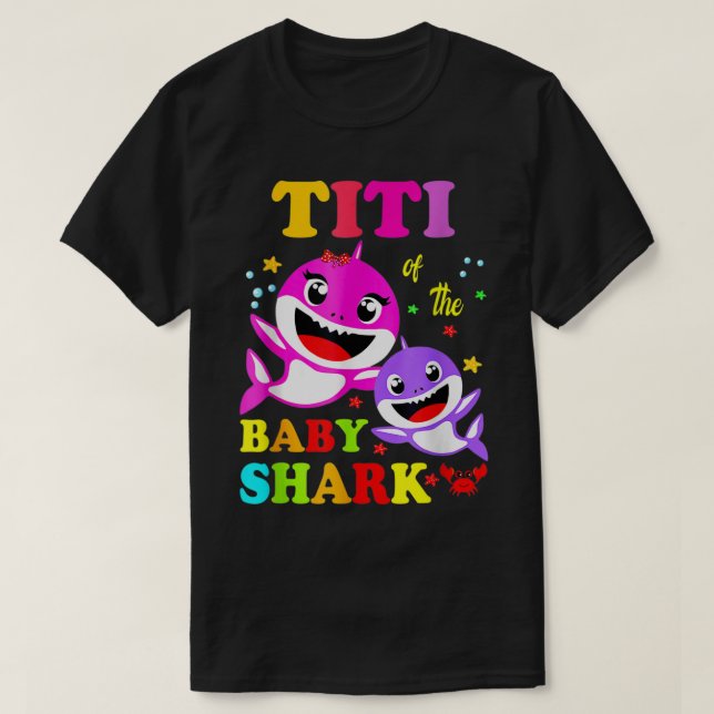 Camiseta Titi Shark Titi Día de la Madre de la Familia Tibu (Diseño del anverso)
