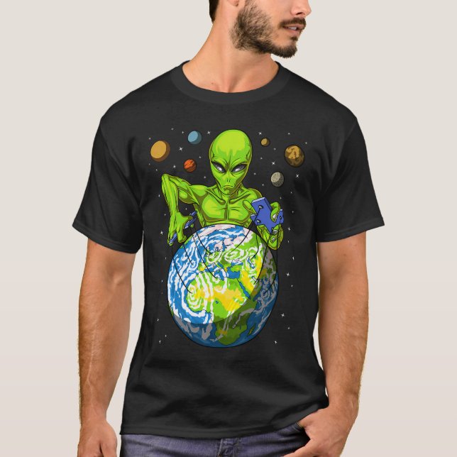 Camiseta Titiritero Alien Espacial (Anverso)
