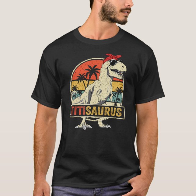 Camiseta Titisaurus T Rex Dinosaur Titi Saurus Family Match (Anverso)