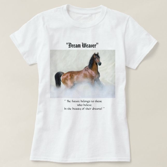Camiseta TITLE - DREAM WEAVER - familia, opciones, blanco, (Diseño del anverso)