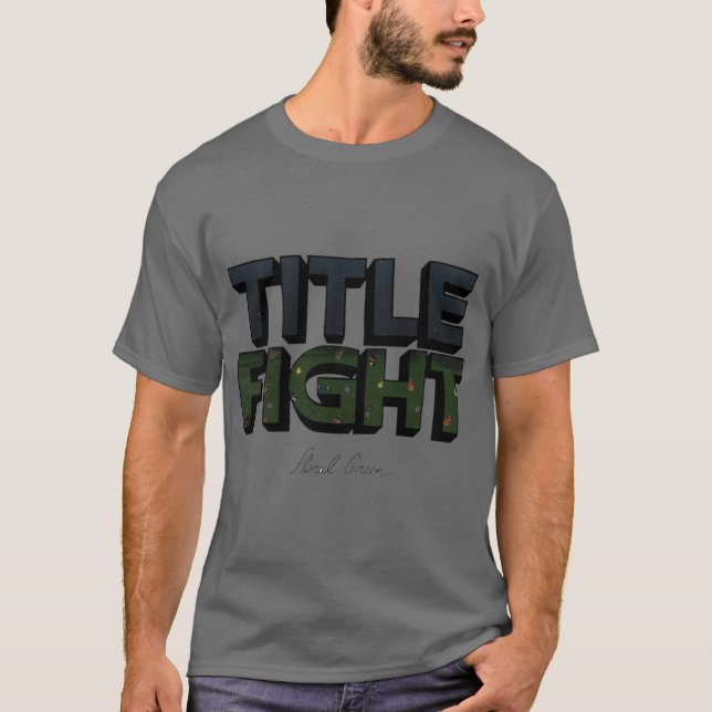 Camiseta Title Fight Floral Green funny family girl (Anverso)