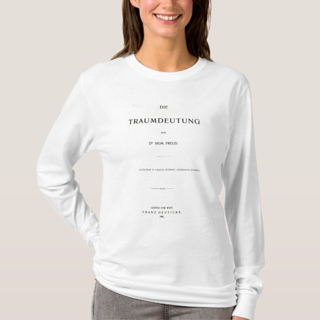 Camiseta Titlepage a morir Traumdeutung de Sigmund Freud (Anverso)