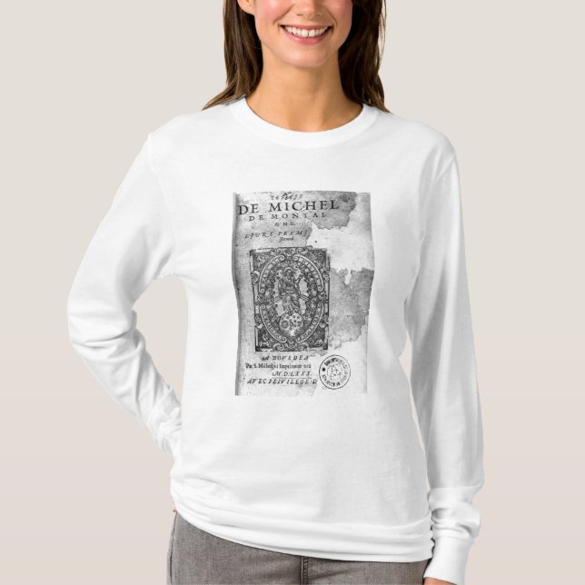 Camiseta Titlepage de la primera edición de 'Essais (Anverso)