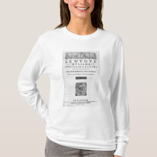 Camiseta Titlepage de "Nouve Musiche" por Giulio Caccini