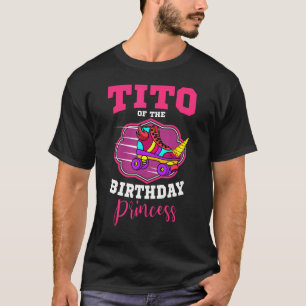 Camiseta Tito De La Princesa De Cumpleaños Patinaje Patinaj