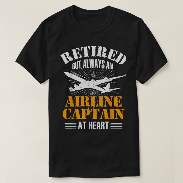 Camiseta Titular de la línea aérea retirado T Piloto de Reg (Diseño del anverso)