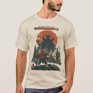 Camiseta Título: Caballero Patata de Sofá vs Diversión Resp